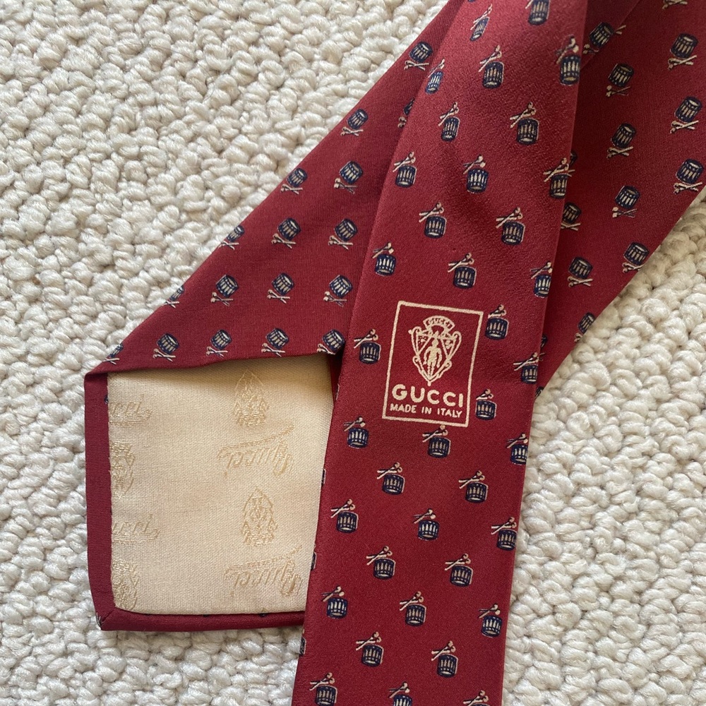 Gucci Vintage Pattern Tie